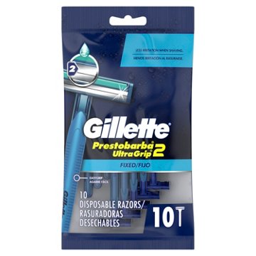 Gillette Prestobarba2 UltraGrip Fixed Men's Disposable Razors