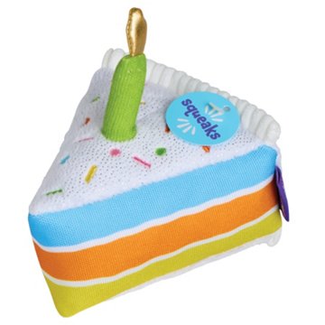 Woof & Whiskers Cake Slice Dog Toy