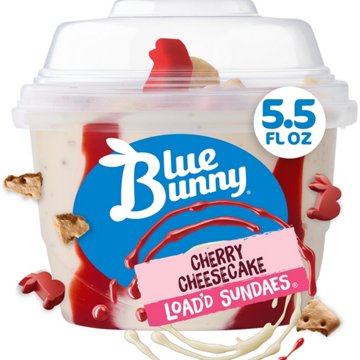 Blue Bunny Cherry Cheesecake Load'd Sundae