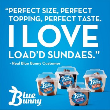 Blue Bunny Cherry Cheesecake Load'd Sundae