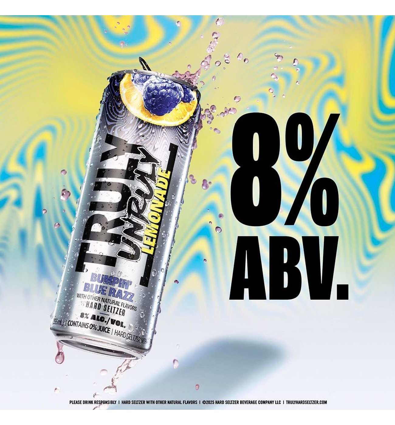 Truly Unruly Spiked & Sparkling Lemonade Hard Seltzer 12 pk Cans; image 2 of 4