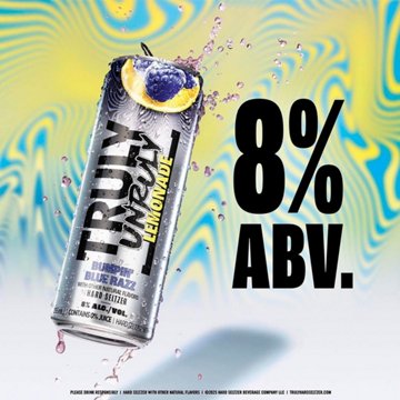 Truly Unruly Spiked & Sparkling Lemonade Hard Seltzer 12 pk Cans, 12 oz