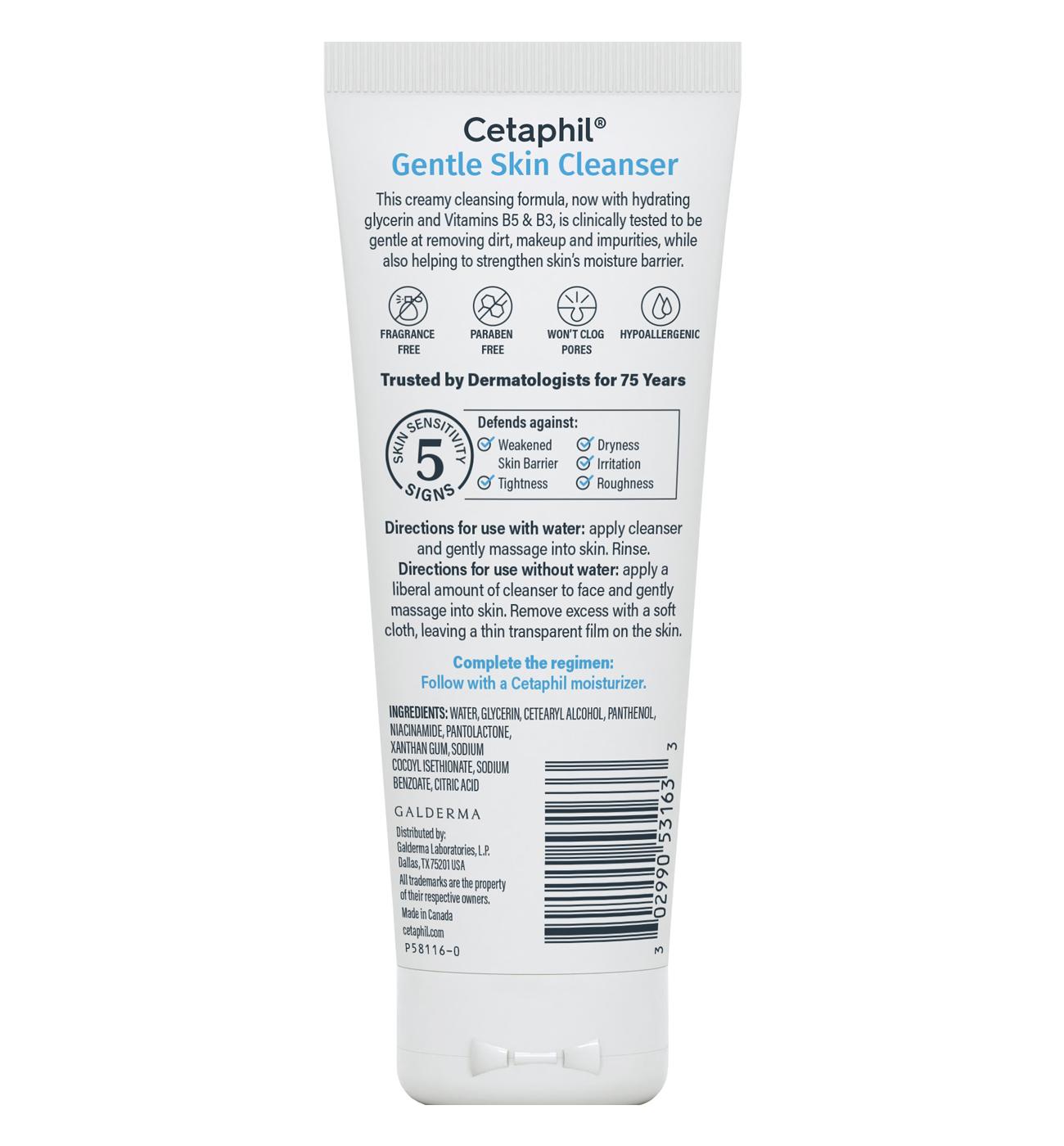 Cetaphil Travel Size Gentle Skin Cleanser - Normal to Dry Skin; image 2 of 2