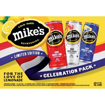 Mike's Hard Lemonade Limited Edition Celebration Pack 12 pk Cans, 12 oz
