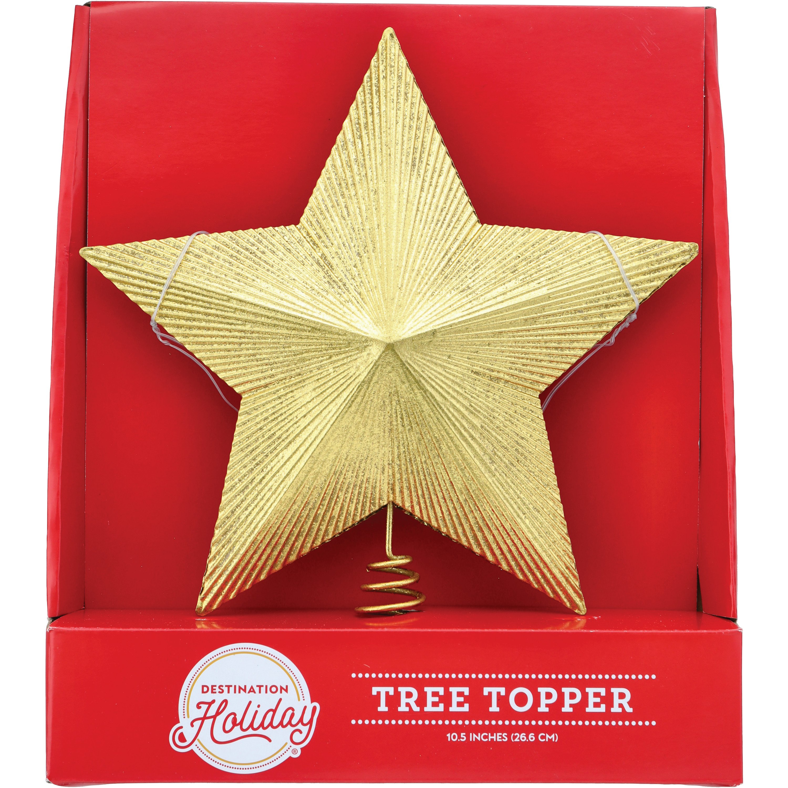 Destination Holiday Gold Metal Tree Topper - Shop Seasonal decor at H-E-B