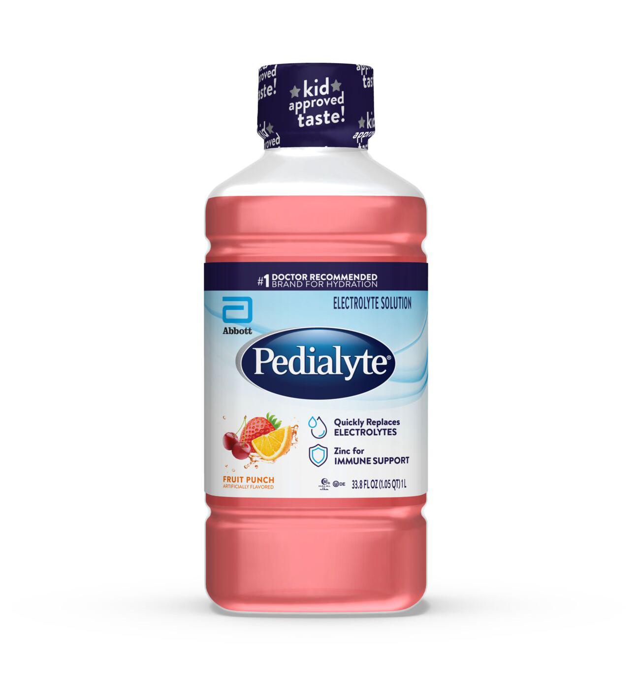 Pedialyte Electrolyte Solution Drink - Fruit Punch; image 1 of 9