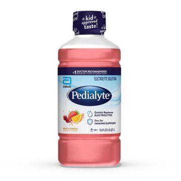 Pedialyte Electrolyte Solution Drink - Fruit Punch, 33.8 oz
