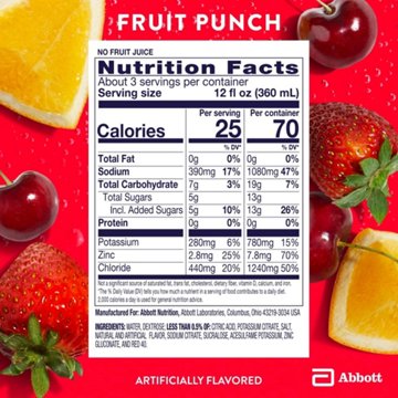 Pedialyte Electrolyte Solution Drink - Fruit Punch, 33.8 oz