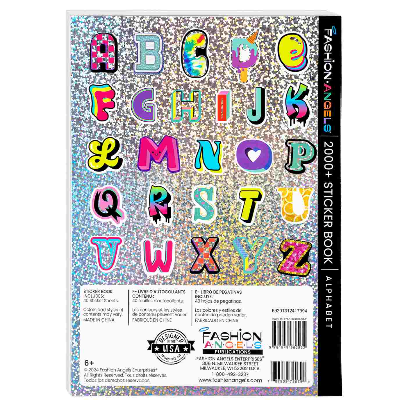 Fashion Angels 2000+ Alphabet Sticker Book; image 4 of 4
