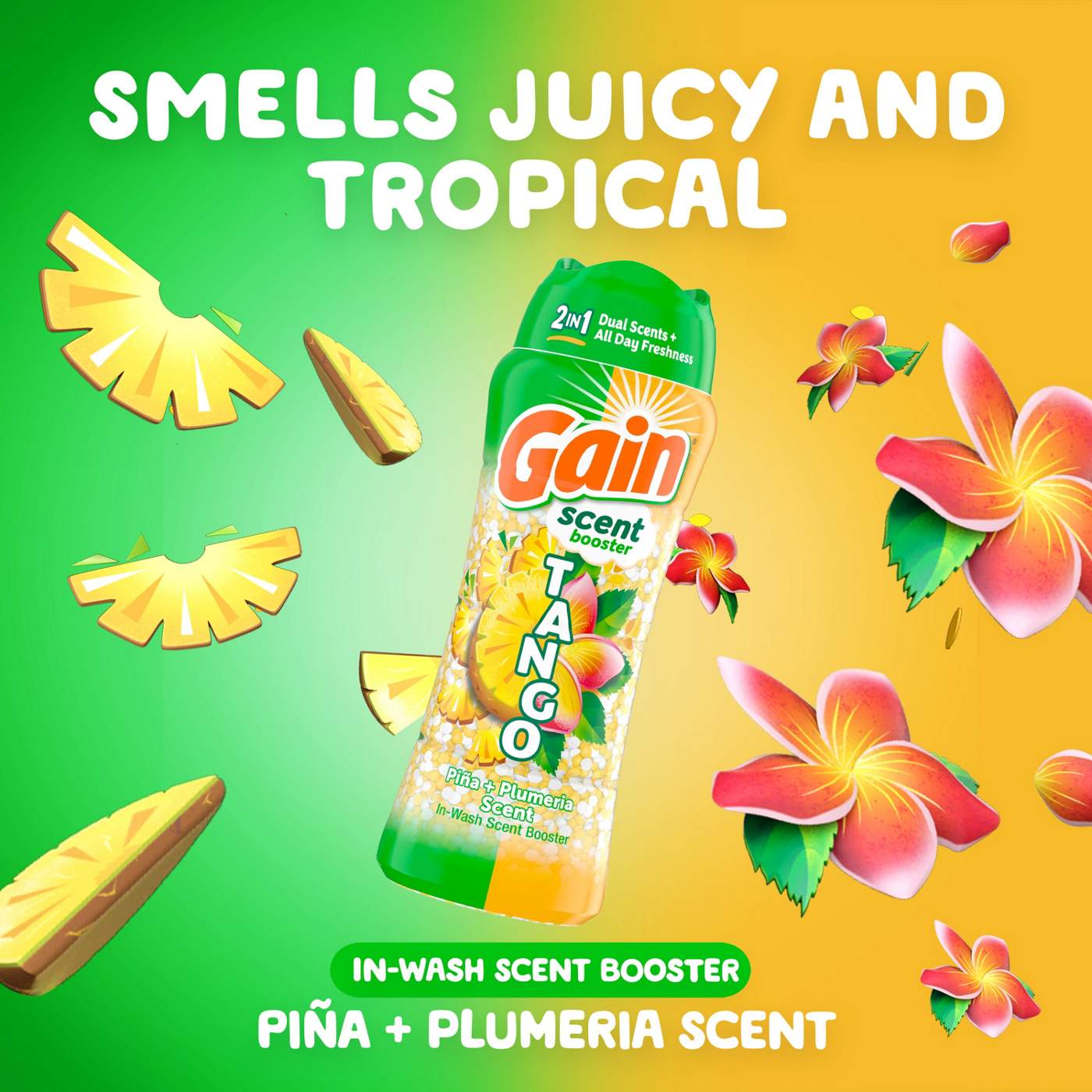 Gain Tango 2-in-1 Laundry Scent Booster Beads - Pina & Plumeria Scent; image 2 of 10