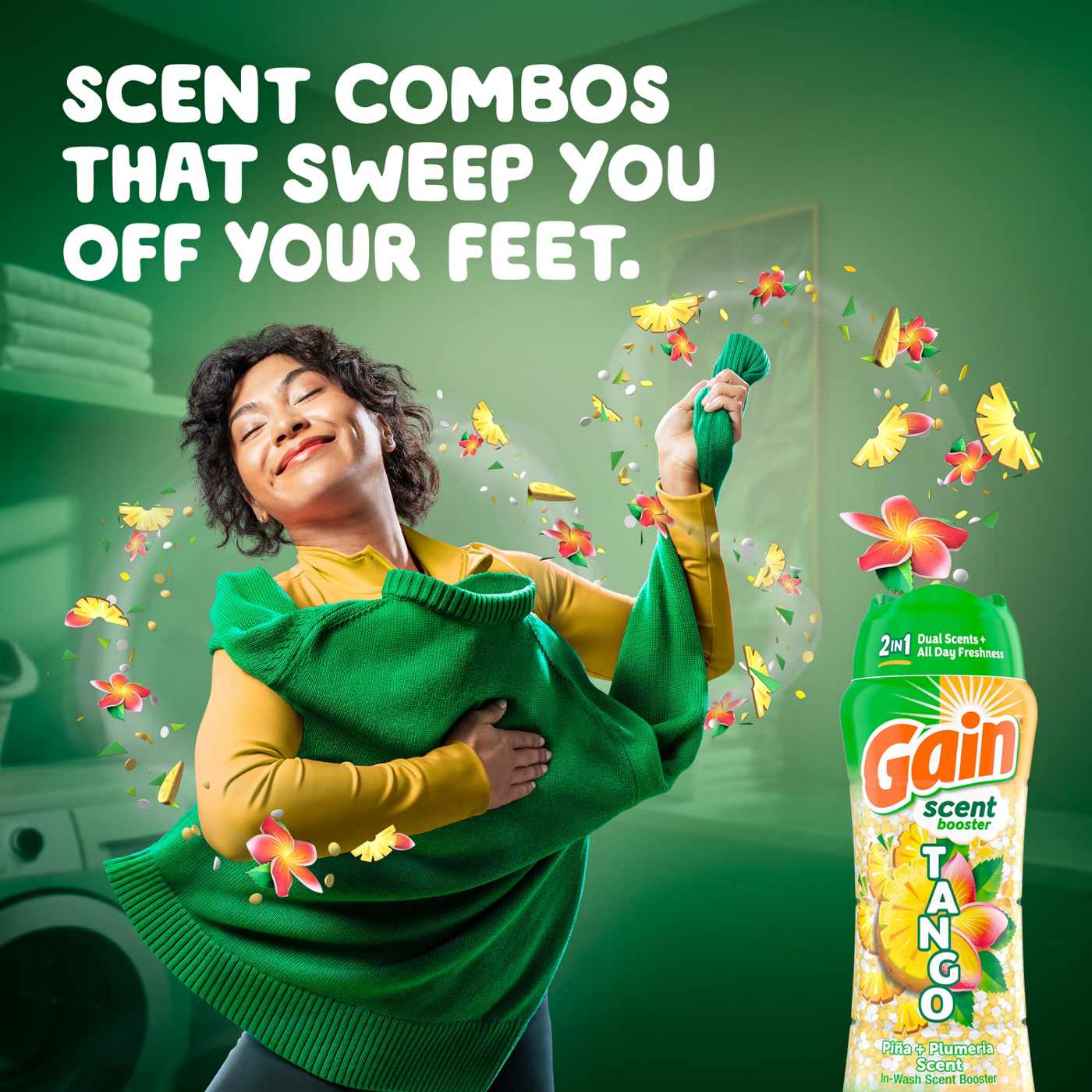 Gain Tango 2-in-1 Laundry Scent Booster Beads - Pina & Plumeria Scent; image 5 of 10