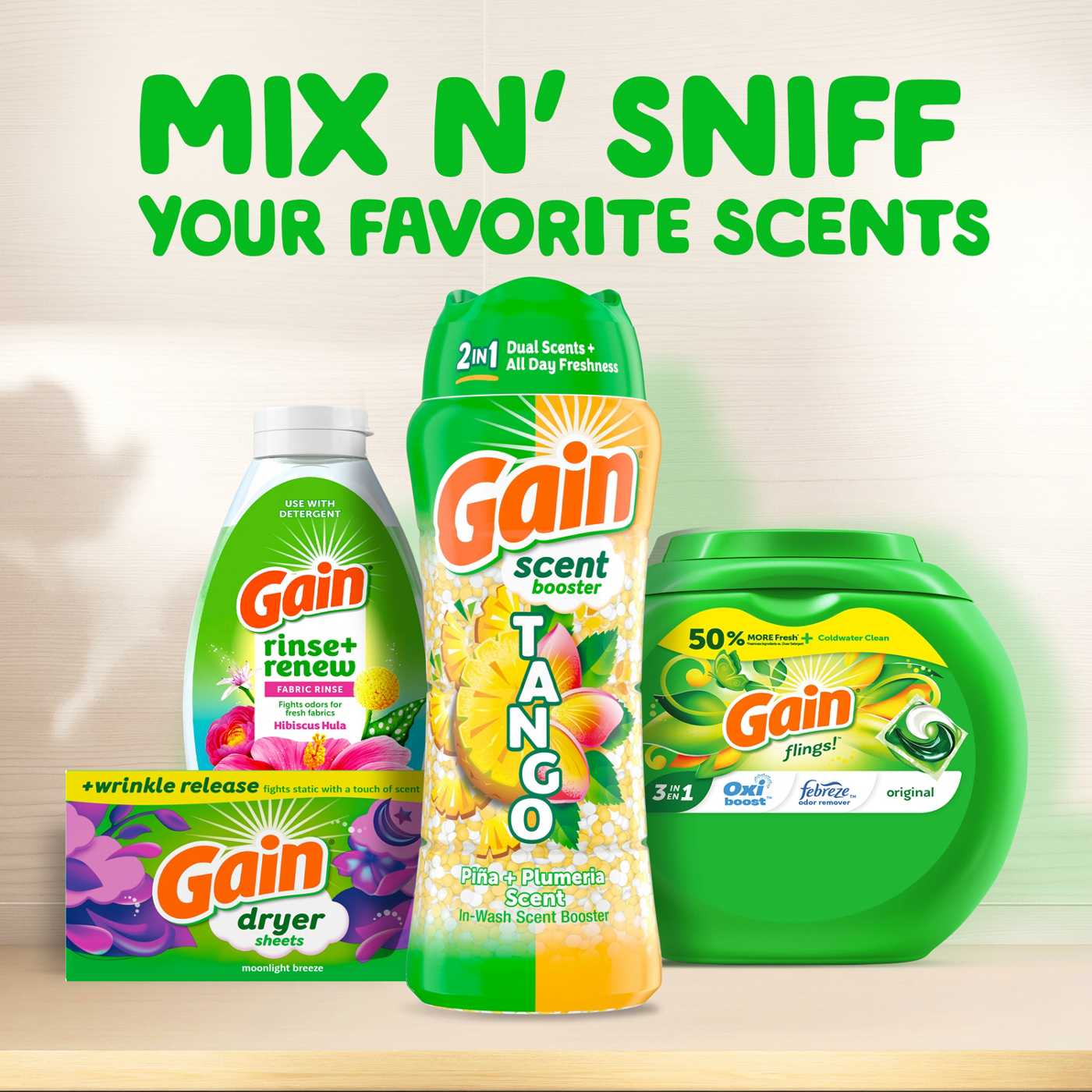 Gain Tango 2-in-1 Laundry Scent Booster Beads - Pina & Plumeria Scent; image 9 of 10