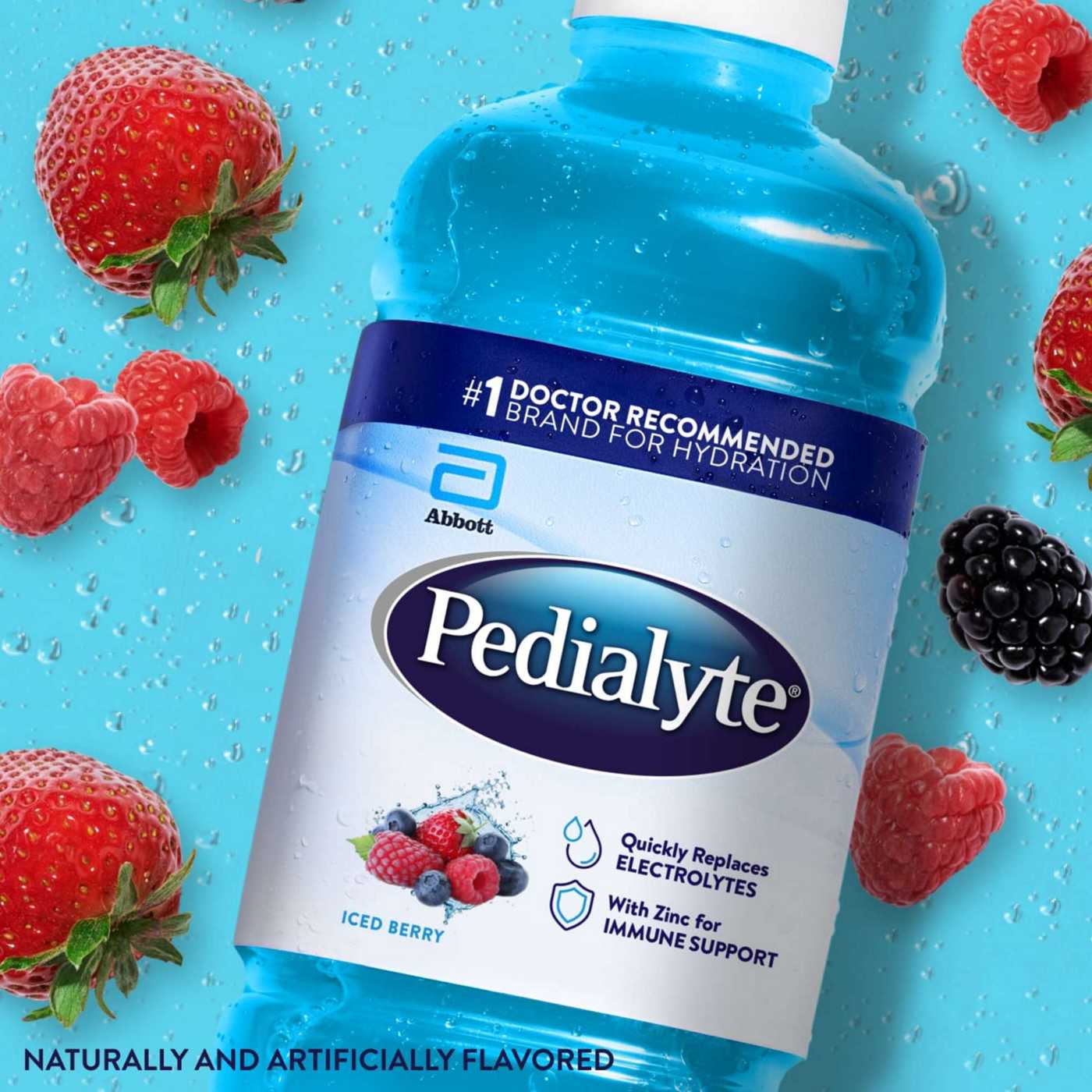 Pedialyte Electrolyte Solution Drink - Iced Berry; image 8 of 9