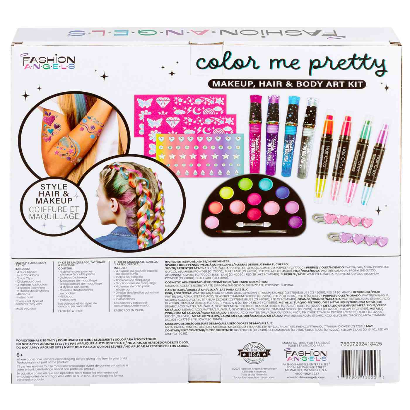 Fashion Angels Color Me Pretty Makeup Hair & Body Art Kit; image 7 of 9