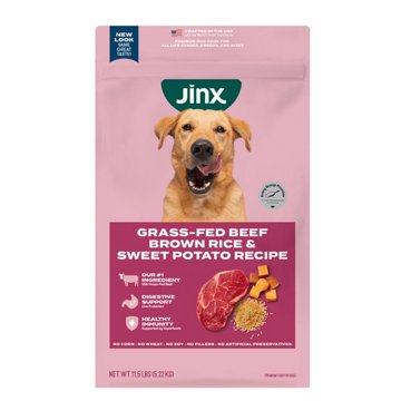 Jinx Grass Fed Beef Brown Rice & Sweet Potato Recipe Dry Dog Food