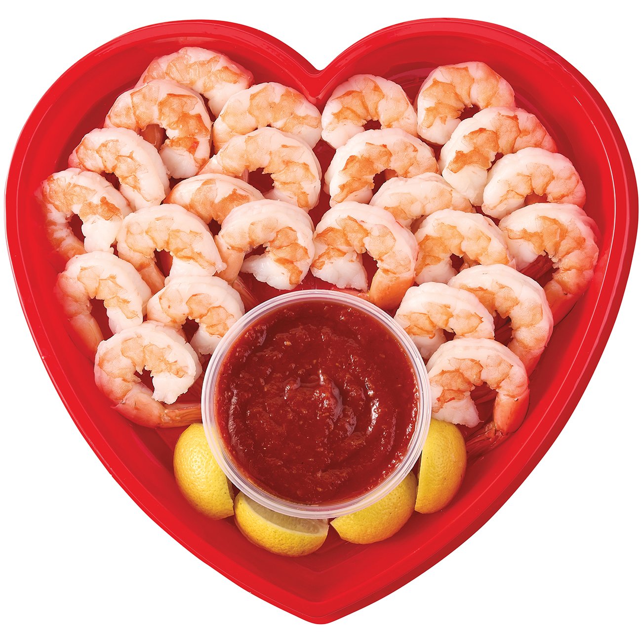 H-E-B Fish Market Colossal Shrimp Heart Shaped Party Tray - Shop Shrimp ...
