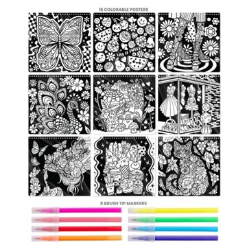 Fashion Angels Color Pop Poster Set with Markers