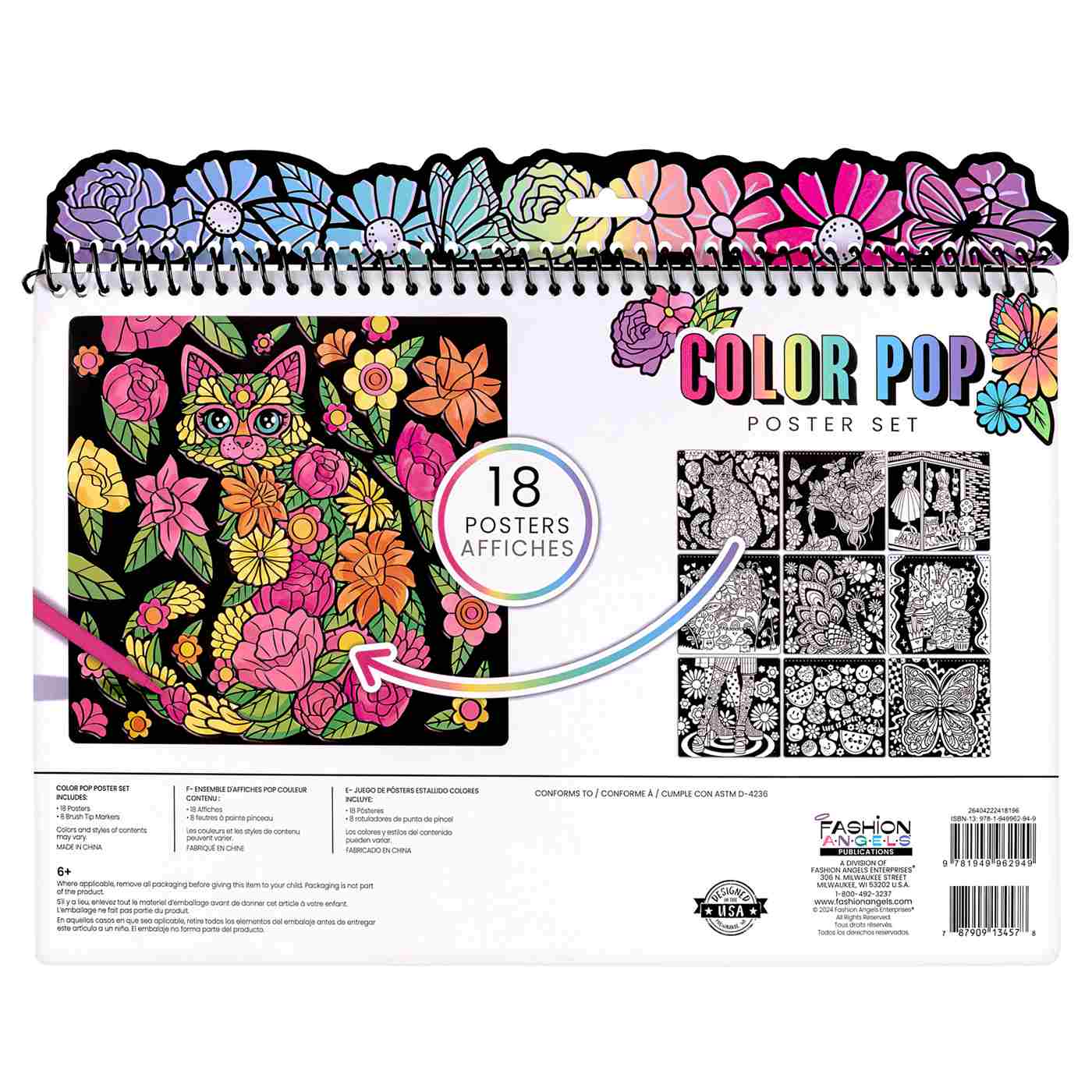 Fashion Angels Color Pop Poster Set with Markers; image 5 of 6