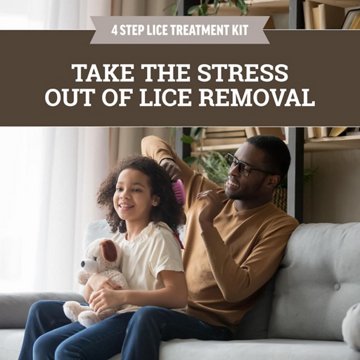 Lice Queen Non-Toxic Slick, Slide & Away Lice Treatment Kit & Nit Comb 
