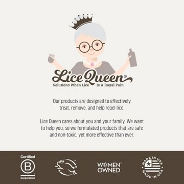 Lice Queen Non-Toxic Slick, Slide & Away Lice Treatment Kit & Nit Comb 