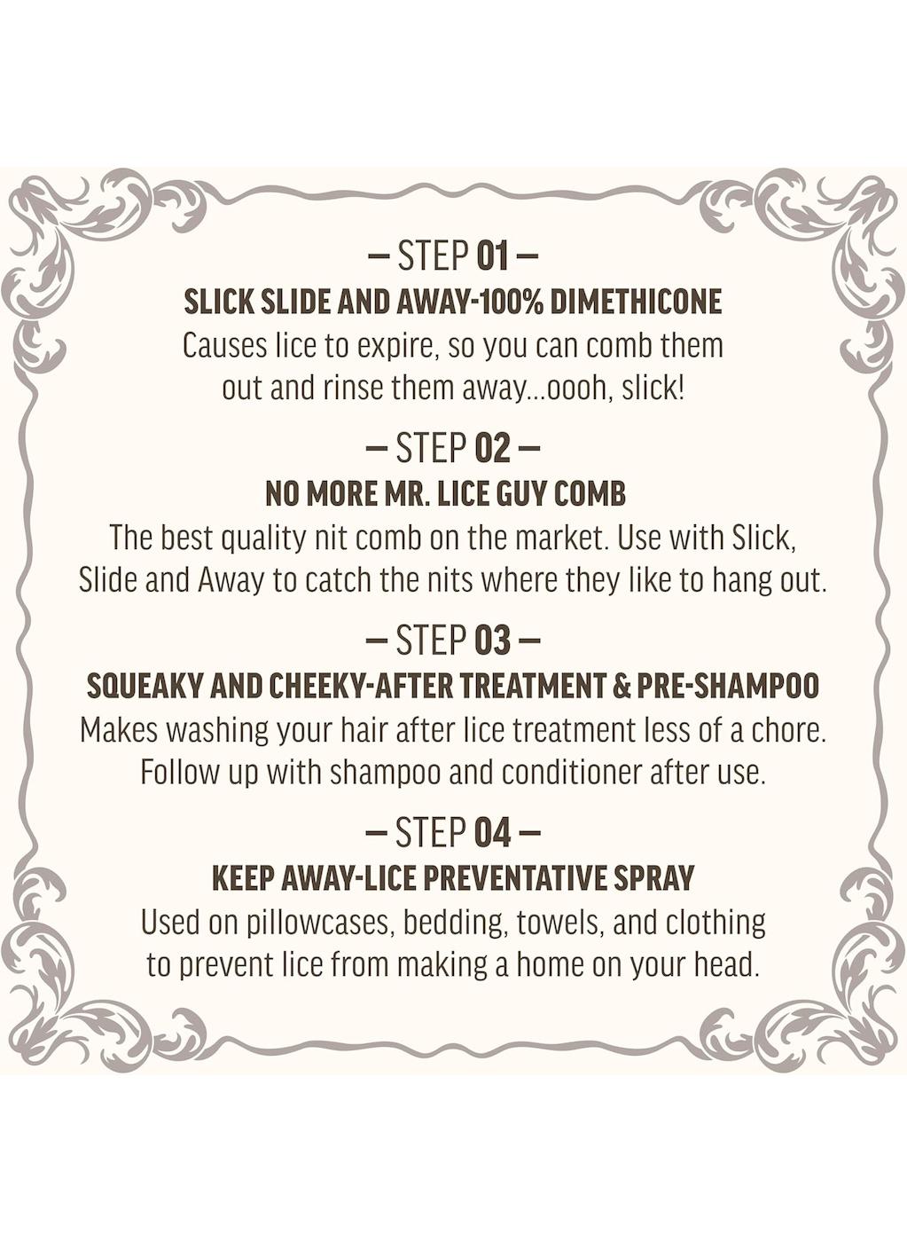 Lice Queen Non-Toxic Slick, Slide & Away Lice Treatment Kit & Nit Comb ; image 5 of 6