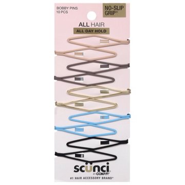 Scunci All Day Hold No Slip Grip Bobby Pins - Variety Pack