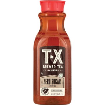 H-E-B TX Brewed Zero Sugar Sweet Tea, 52 oz
