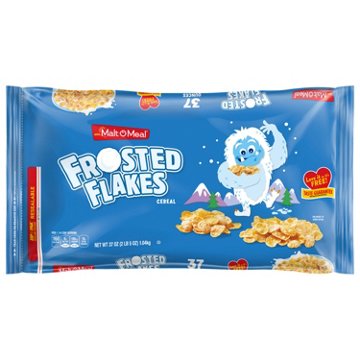 Malt-O-Meal Frosted Flakes Cereal Bag, 37 oz