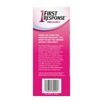 First Response Pregnancy Multi Check Quick & Simple + All-in-One Cup Test, 3 ct