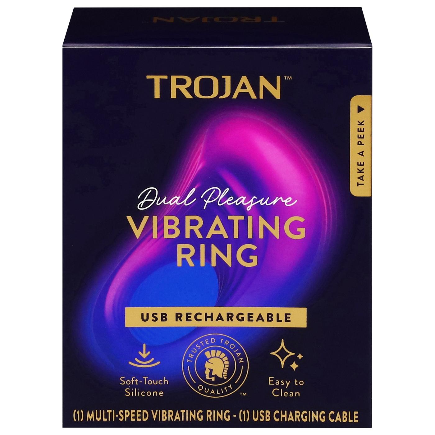 Trojan Dual Pleasure Vibrating Ring - Shop Lubricants at H-E-B