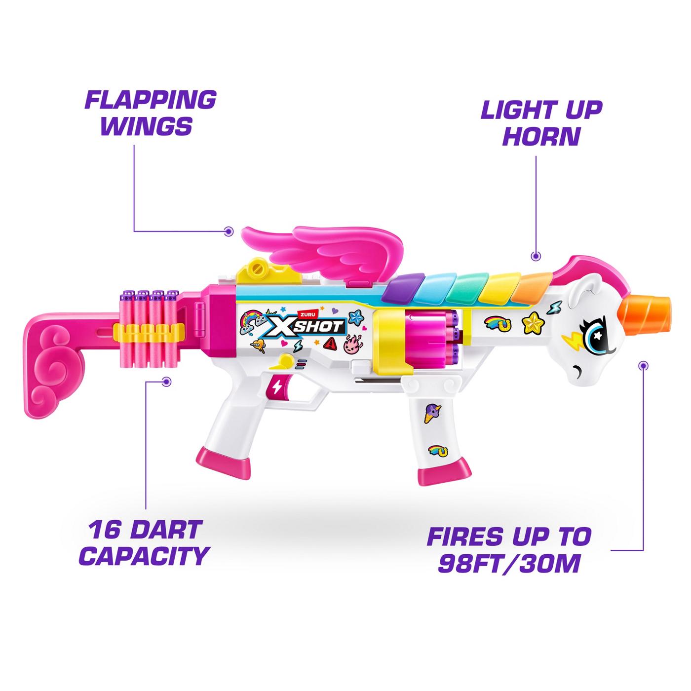 X-SHOT Blastercorn Série 1 Blaster Licorne (2 pistolets, 32 munitions X-SHOT Blastercorn Série 1 Blaster Licorne (2 pistolets, 32 munitions