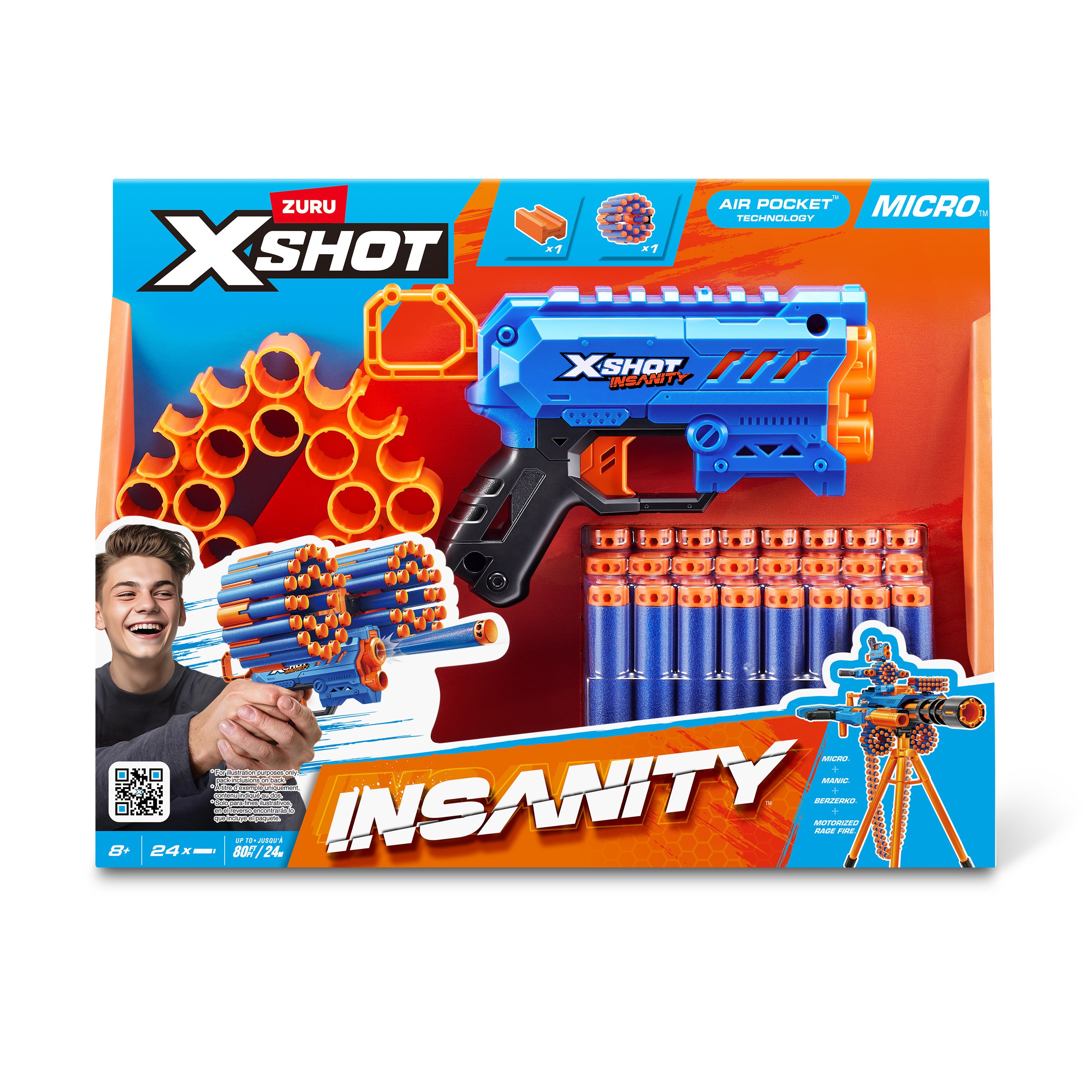 Zuru XSHOT Insanity Micro Dart Blaster - Shop Blasters at H-E-B