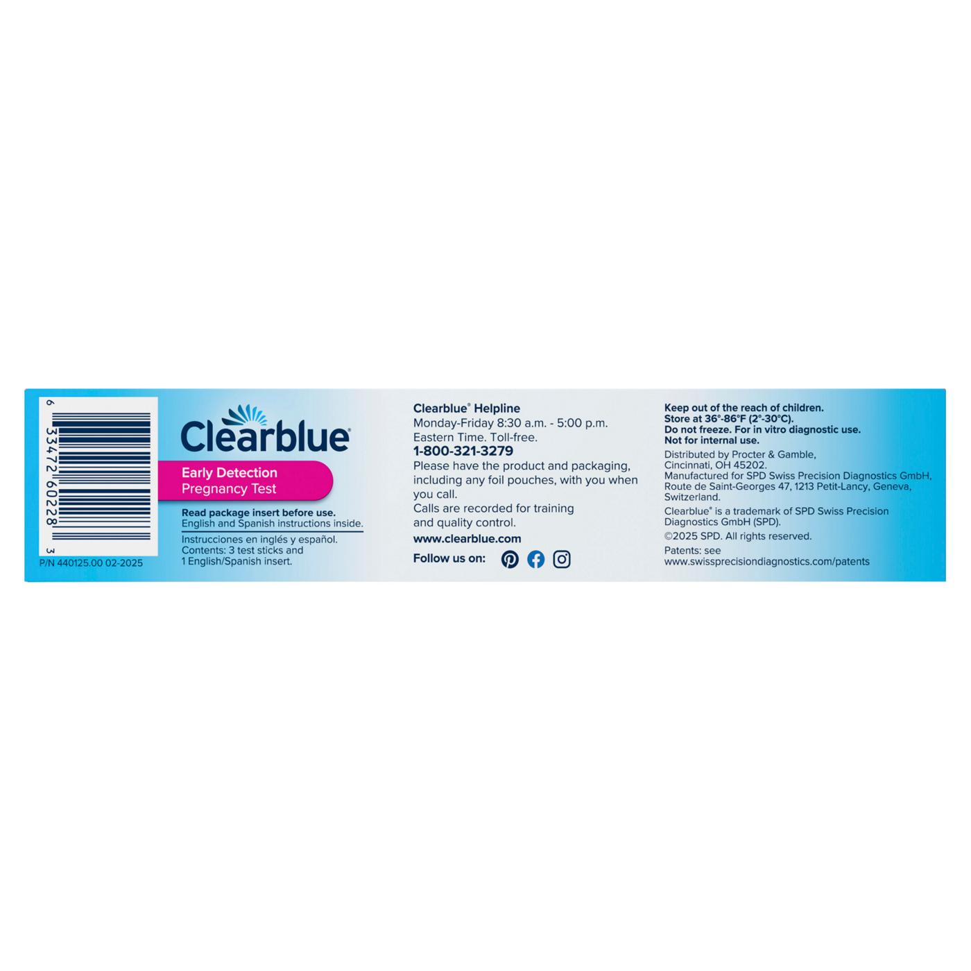 Clearblue Early Detection Pregnancy Test; image 3 of 10