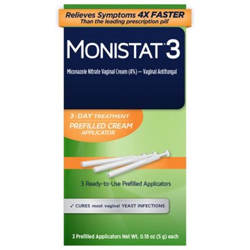 Monistat 3 Day Vagnial Yeast Infection Treatment, 3 ct