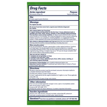 Monistat 3 Day Vagnial Yeast Infection Treatment, 3 ct