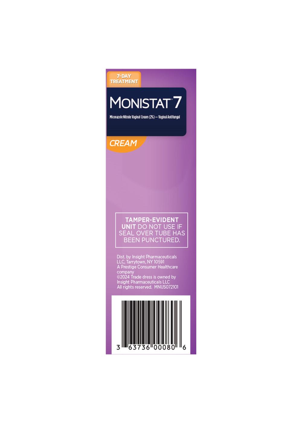 Monistat 7 Day Vagnial Yeast Infection Treatment; image 2 of 2