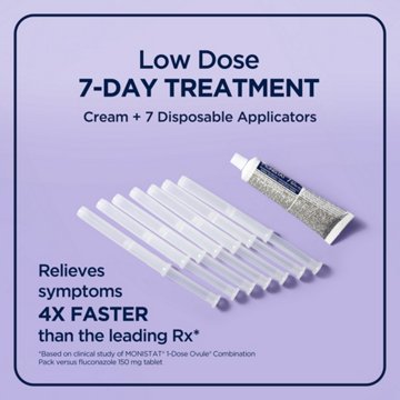 Monistat 7 Day Vagnial Yeast Infection Treatment, 7 ct