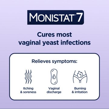 Monistat 7 Day Vagnial Yeast Infection Treatment, 7 ct