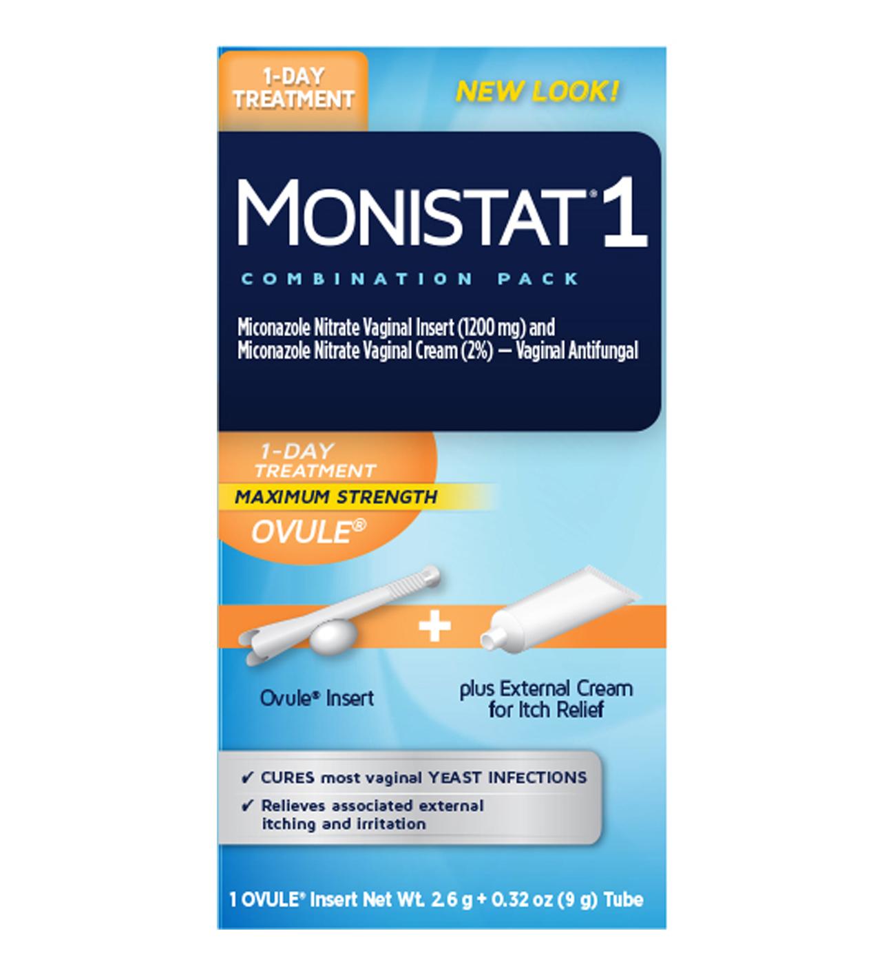 Monistat 1 Day Vagnial Yeast Infection Treatment - Combo Pack; image 1 of 2