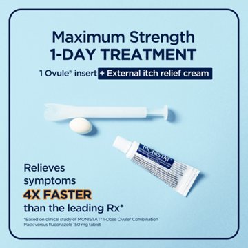 Monistat 1 Day Vagnial Yeast Infection Treatment - Combo Pack, each