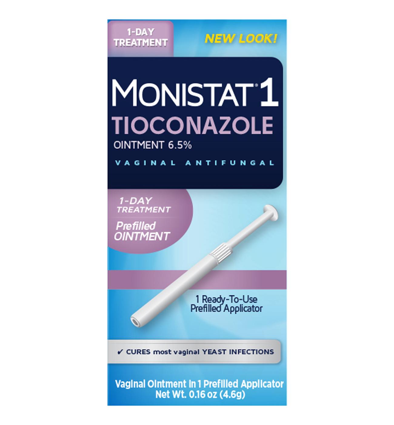 Monistat 1 Day Tioconazole Vaginal Yeast Infection Treatment; image 1 of 2