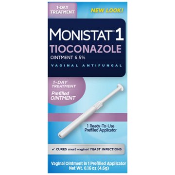 Monistat 1 Day Tioconazole Vaginal Yeast Infection Treatment, each