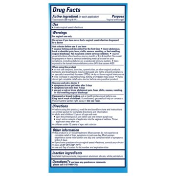 Monistat 1 Day Tioconazole Vaginal Yeast Infection Treatment, each