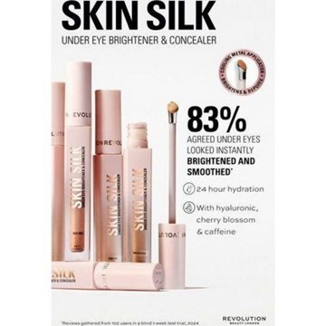 Makeup Revolution Skin Silk Concealer & Under Eye Brightener - Light Peach