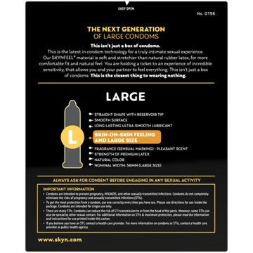 SKYN King Feel Everything Non-Latex Condoms Value Pack -  Large, 36 ct