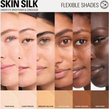 Makeup Revolution Skin Silk Concealer & Under Eye Brightener - Tan Golden