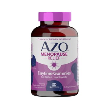 Azo Menopause Relief Daytime Gummies - Blackcurrant, 30 ct