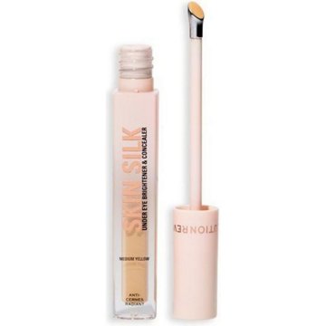 Makeup Revolution Skin Silk Concealer & Under Eye Brightener - Medium Yellow