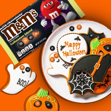 M&M'S Milk Chocolate Halloween Blend Candy, 10 oz
