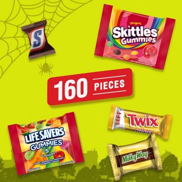 Snickers, Skittles, Life Savers, Milky Way & Twix Assorted Halloween Candy